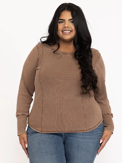 Women's Washed Long Sleeve Tee