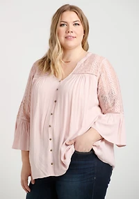 Women's Bell Sleeve Blouse
