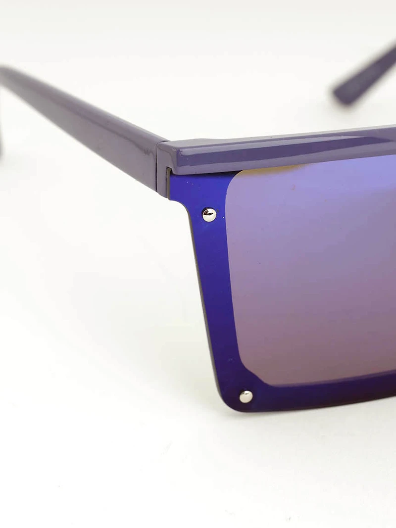 Women's Purple Shield Sunglasses