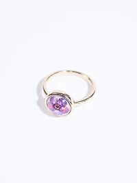 Women's Pressed Flower Ring