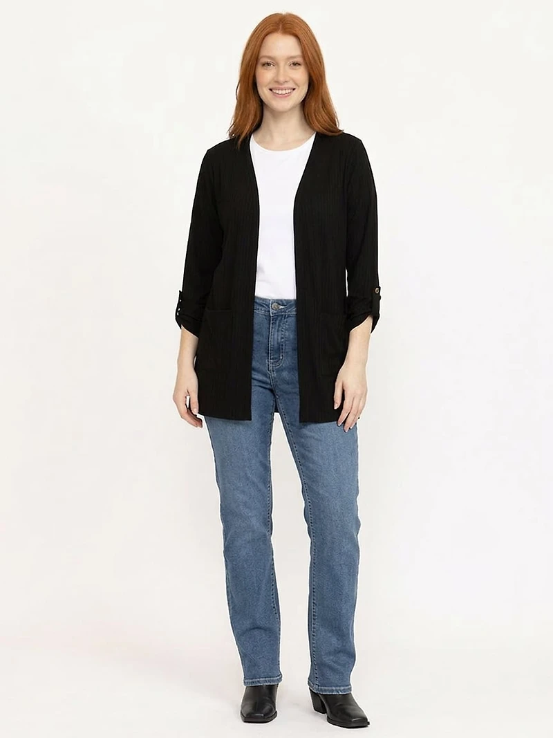 Women's Ribbed Cardigan