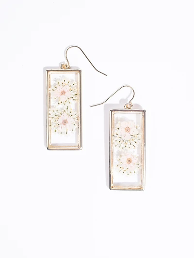 Women's Pressed Flower Earrings
