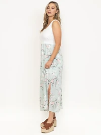 Women's Lace Top Maxi Dress