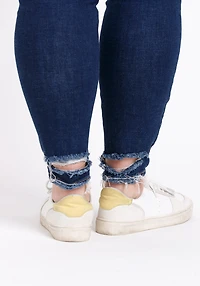 Women's Plus Distress Ankle Skinny Jeans
