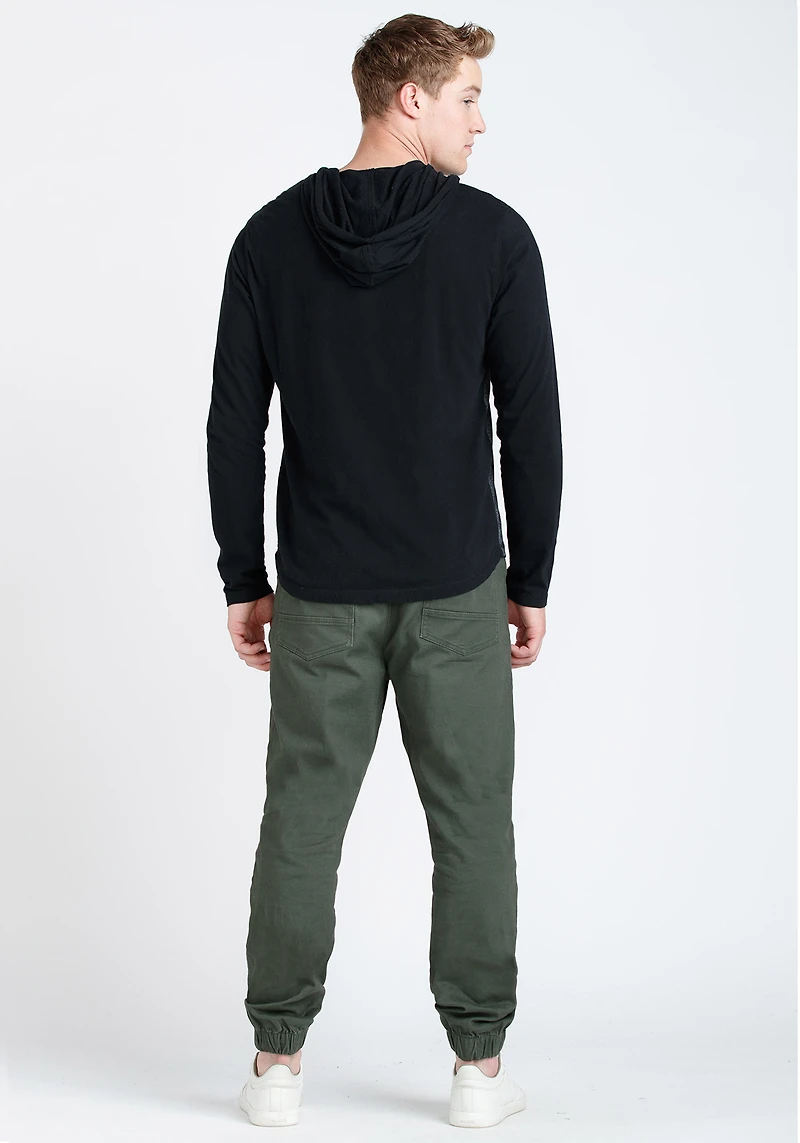 Men's Everyday Hooded Colour Block Tee