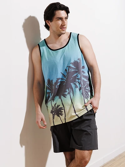 Athletic Grey Nylon Cargo E-Waist Short