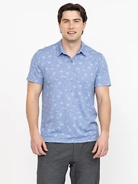 Men's Performance Printed Polo Tee