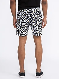 Men's Checkerboard Board Short