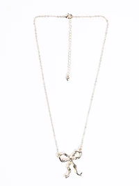 Women's Ribbon Bow Necklace