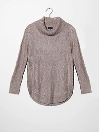 Women's Cowl Neck Tunic Sweater