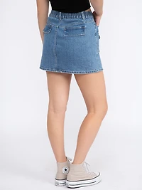Women's Cargo Denim Skirt