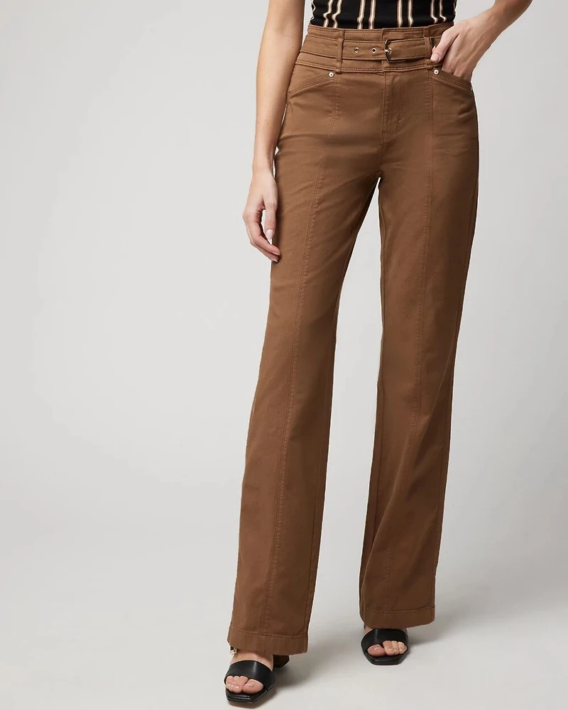 Extra High-Rise Belted Trouser Pant