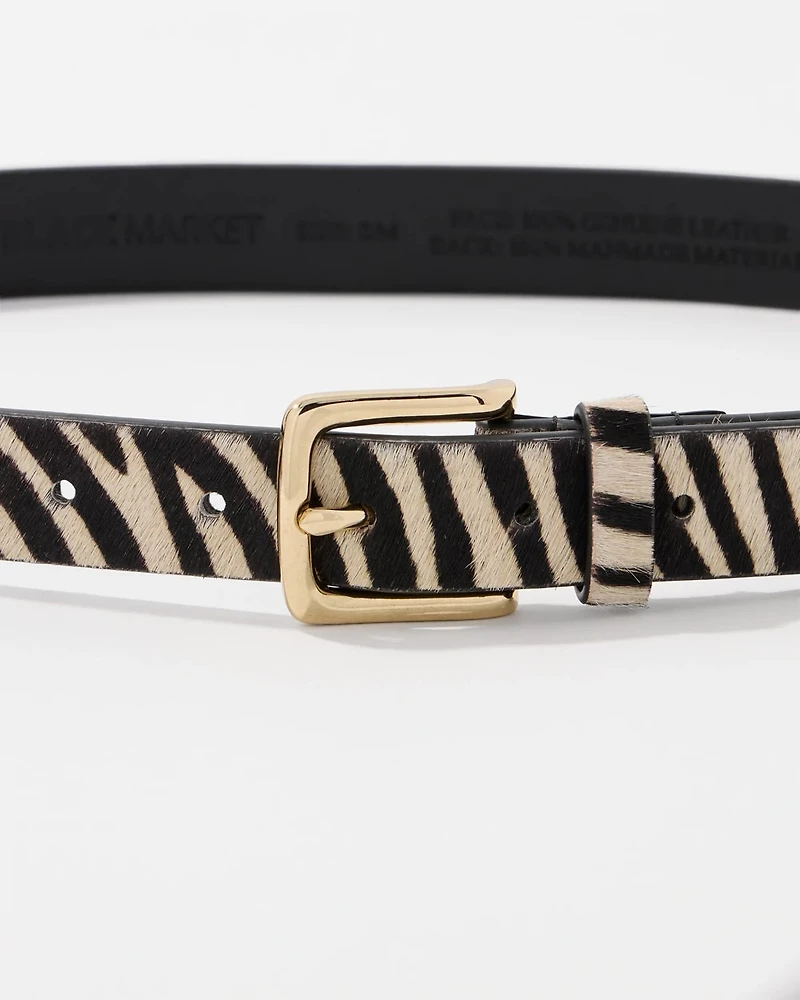 Zebra Pant Belt