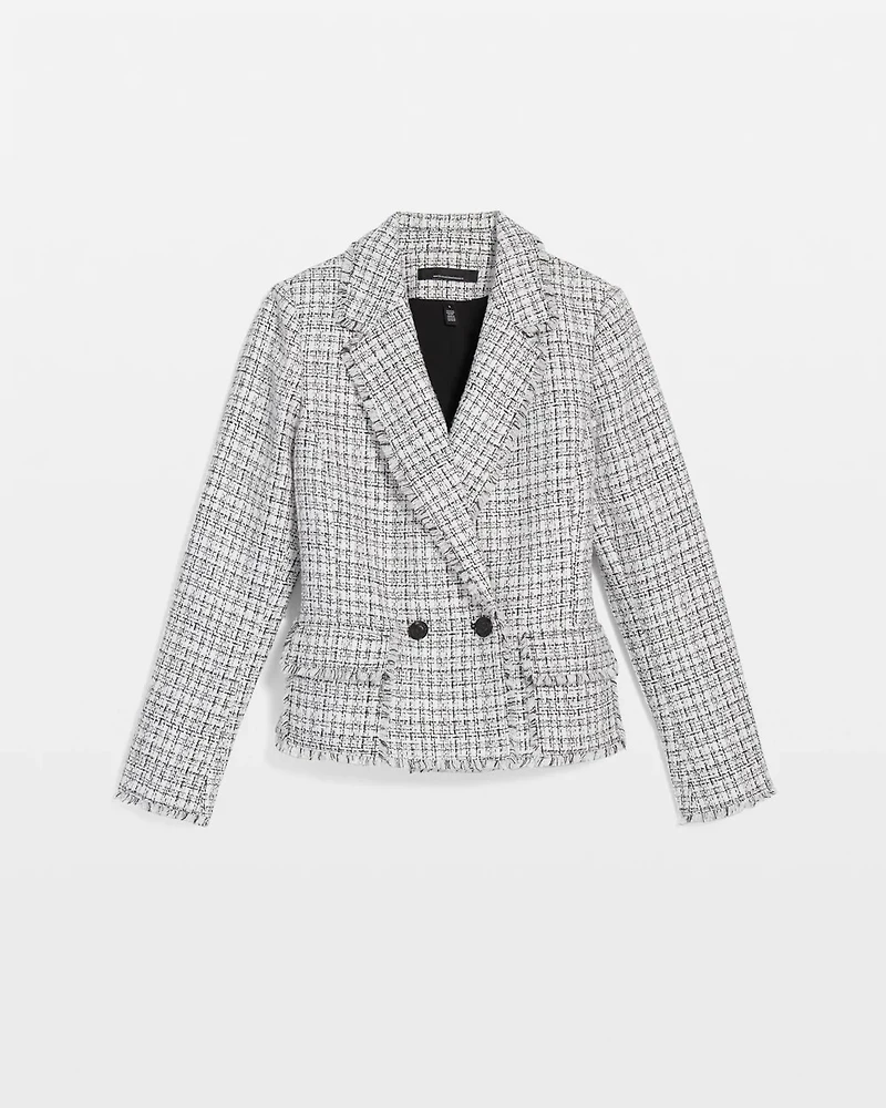 Petite Cropped Tweed Jacket