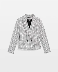 Petite Cropped Tweed Jacket