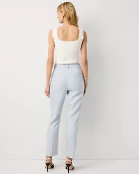Petite Crosshatch Elle Slim Ankle Pant