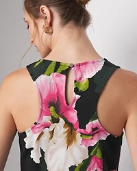 Sleeveless Matte Jersey Midi Dress