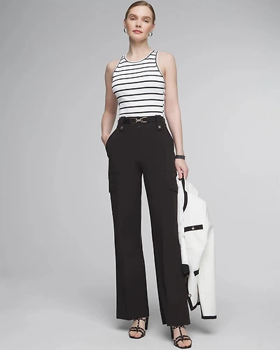 Petite Utility Wide Leg Pants