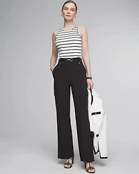 Petite Utility Wide Leg Pants