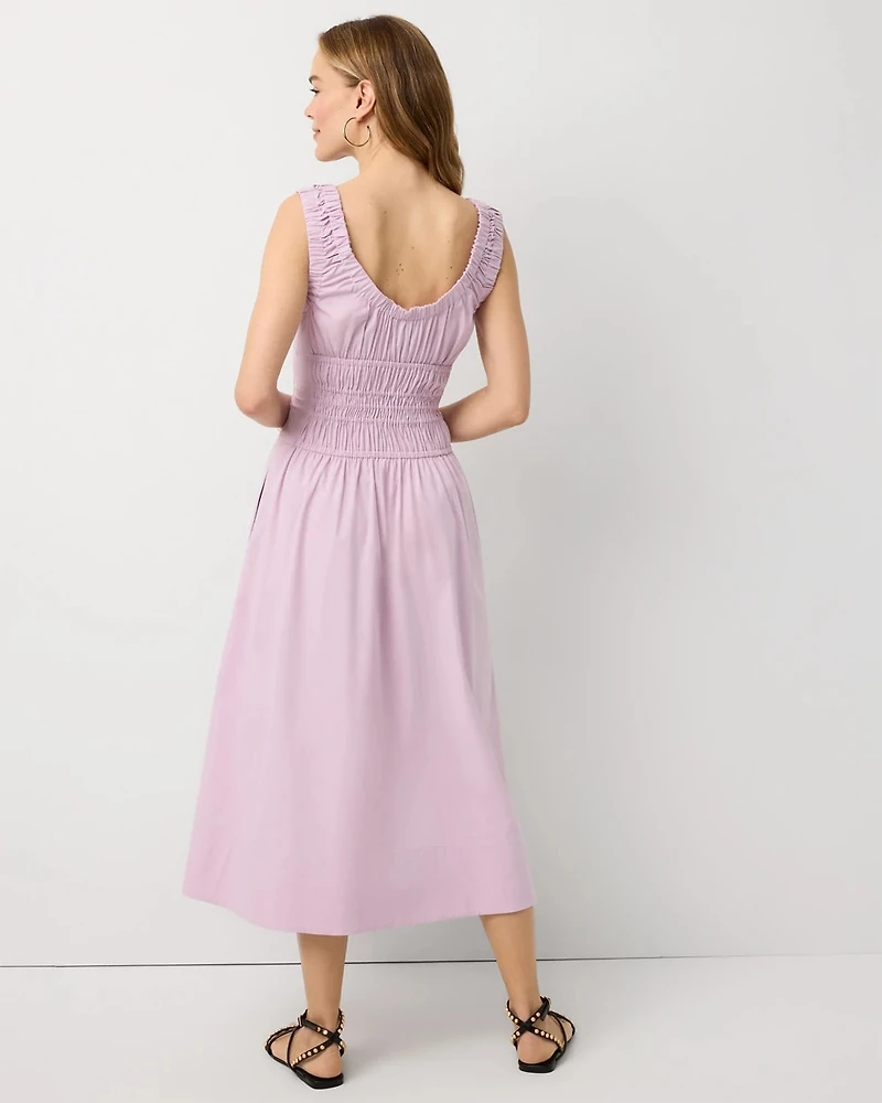 Ruched Tank Midi Dress