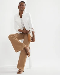 High-Rise Pret Double Pocket Wide-Leg Pant