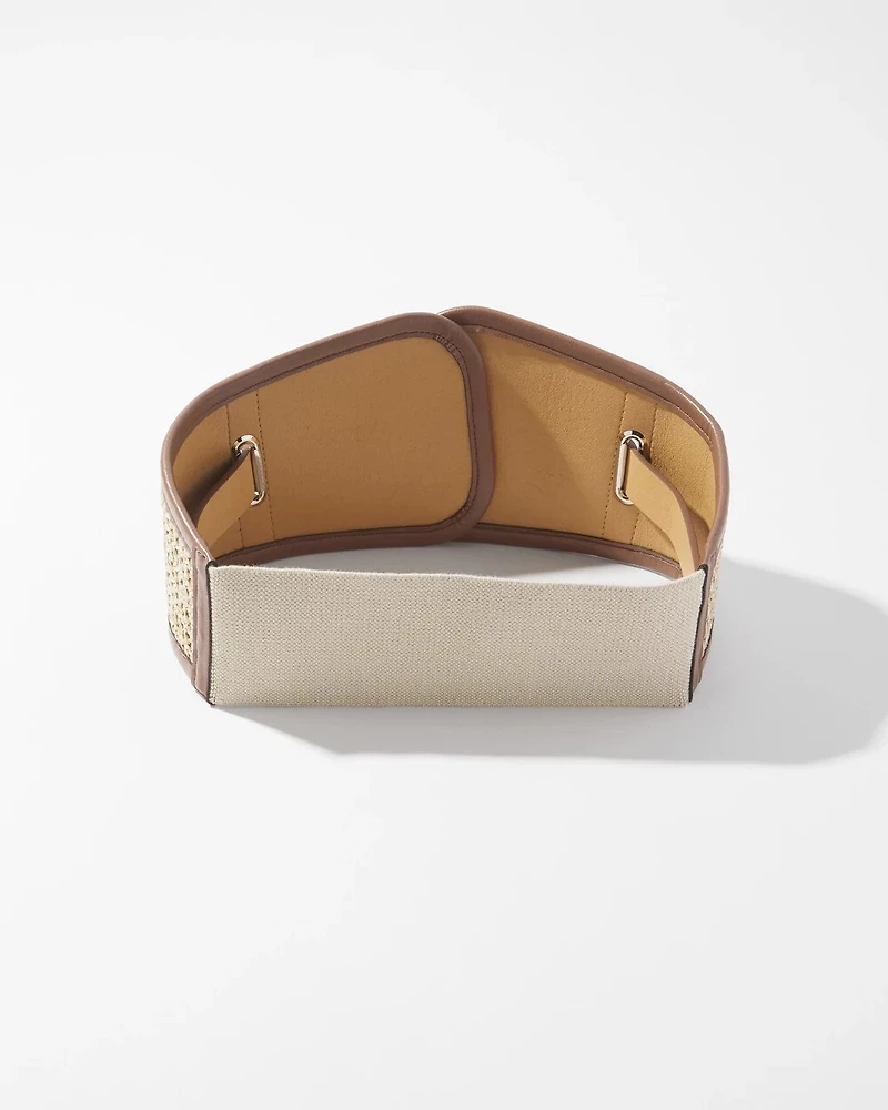 Raffia Wide Belt