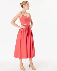 V-neck Midi Dress