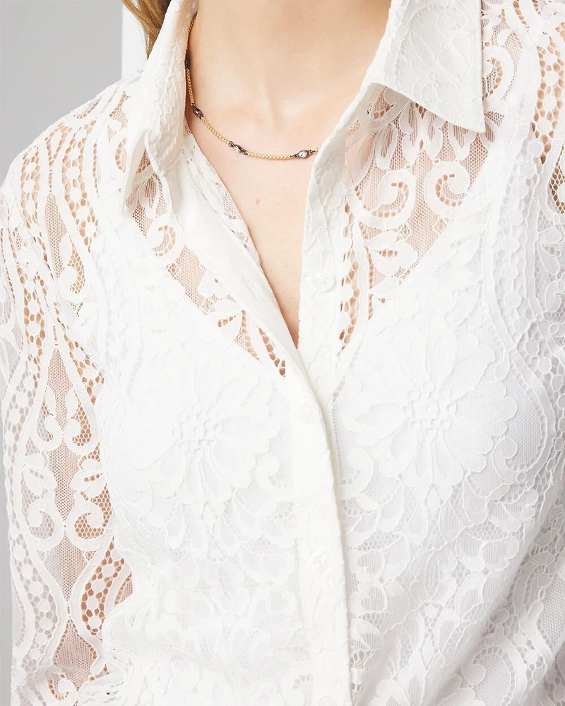 Long Sleeve Lace Shirt