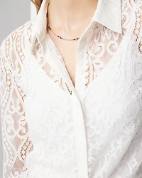 Long Sleeve Lace Shirt