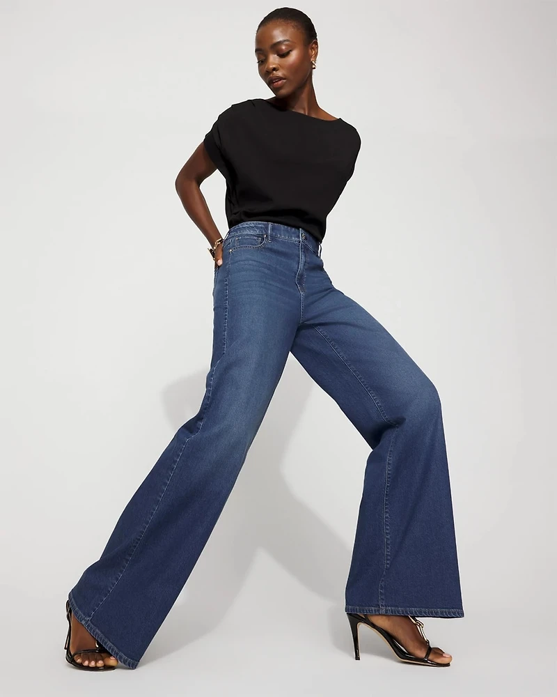 Petite Extra High-Rise Palazzo Jean