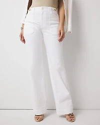 High-Rise Novelty Chain Trouser Jean