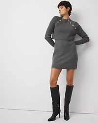Convertible Sweater Mini Dress