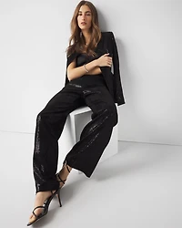 Wide Leg Sequin Pants