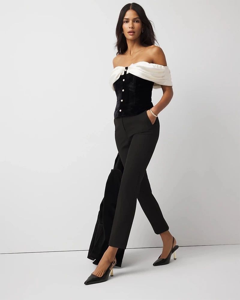 Satin + Velvet Bustier