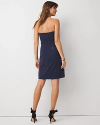 Petite Embellished Strapless Mini Dress