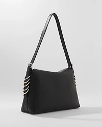 Textured Mixed Metal Tote Bag