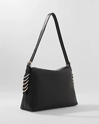 Textured Mixed Metal Tote Bag