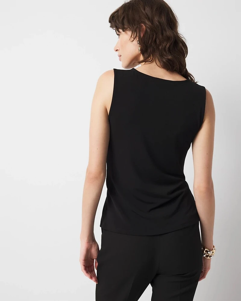 Ring Detail Ruched Tank