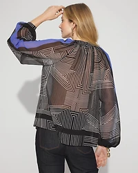 Raglan Sleeve Georgette Blouse