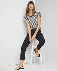 Mid-Rise Pret-A-Pedi Straight Crop Pants