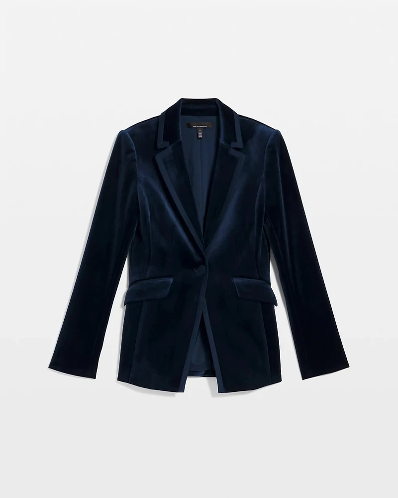 WHBM® One-Button Velvet Blazer