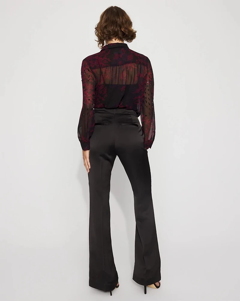 Piper Satin Flare Pant