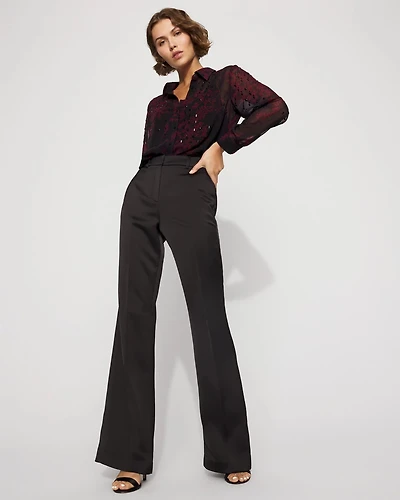 Piper Satin Flare Pant