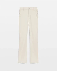 Lace-Up Detail High Rise Bootcut Jean