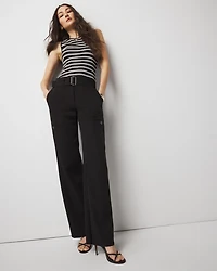 Belted Utility Wide Leg Pant