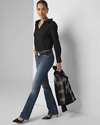 Cross Front Poplin Shirt