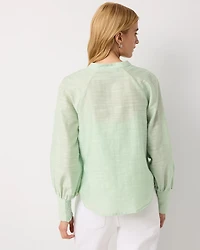 Floral Raglan Sleeve Shirt