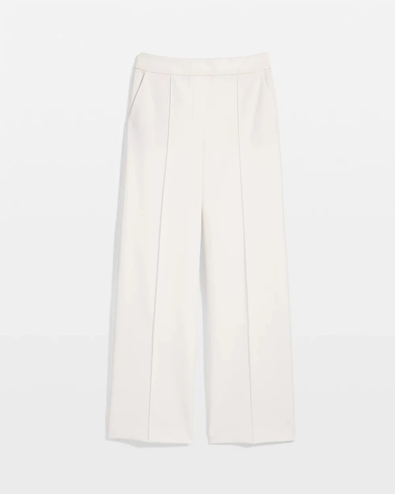 Knit Crepe Pull-On Wide Leg Pant