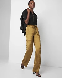 Curvy Belted Utility Wide Leg Trouser