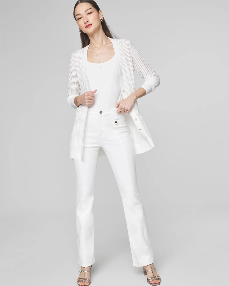 Stitchy Rib Boyfriend Cardigan